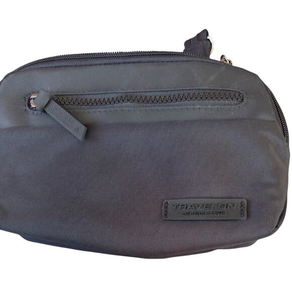 TRAVELON Anti-Theft Metro Convertible Crossbody Small Black Bag RFID - Picture 3 of 12